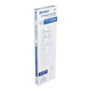 Mueble organizador blanco para baño con 3 repisas, FOSET