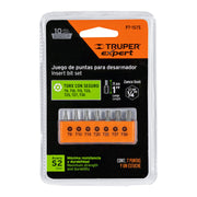 Juego de 7 puntas torx combinadas c/seguro largo 1', EXPERT