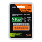 Juego de 7 puntas torx combinadas largo 1', TRUPER EXPERT