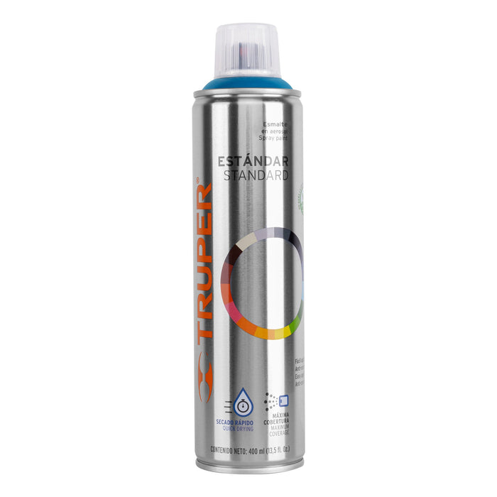 Pintura aerosol azul holandés, bote esbelto 400 ml, TRUPER