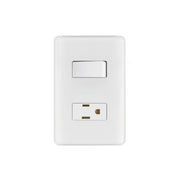 Placa armada contacto e interruptor sencillo, VOLTECK BASIC
