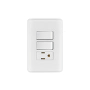 Placa armada con contacto y 2 interruptores sencillos, BASIC