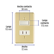 Placa armada contacto e interruptor, línea Económica