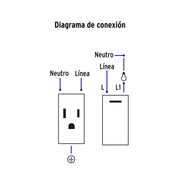 Placa armada acero interruptor y 2 contactos 1 mód, Lisboa
