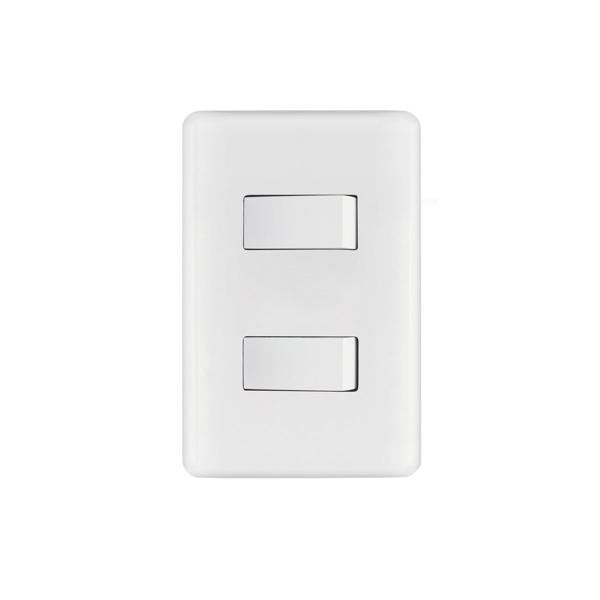 Placa armada 1 interruptor sencillo + 1 de 3 vías, BASIC