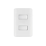 Placa armada 1 interruptor sencillo + 1 de 3 vías, BASIC
