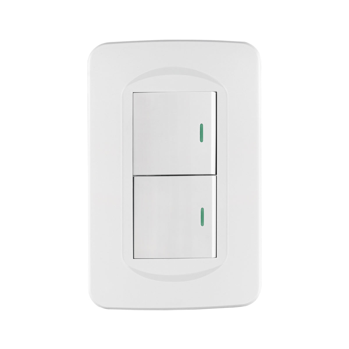 Placa armada 1 interruptor y 1 de 3 vías 1.5 mód, Toledo