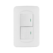 Placa armada 1 interruptor y 1 de 3 vías 1.5 mód, Toledo