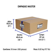Placa armada 1 interruptor y 1 de 3 vías 1.5 mód, Toledo