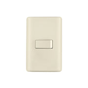 Placa armada 1 interruptor sencillo, marfil, VOLTECK