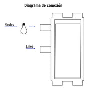 Placa armada con 1 interruptor sencillo, VOLTECK BASIC