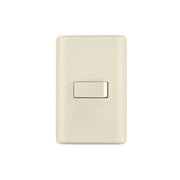 Placa armada 1 interruptor de escalera, marfil, BASIC