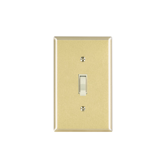 Placa armada interruptor sencillo, línea Standard, aluminio