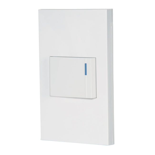 Placa armada 1 interruptor, 1.5 módulos, Española, blanco