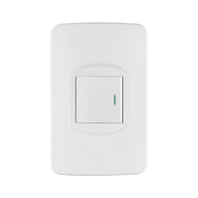 Placa armada 1 interruptor de 3 vías 1.5 módulos, Toledo