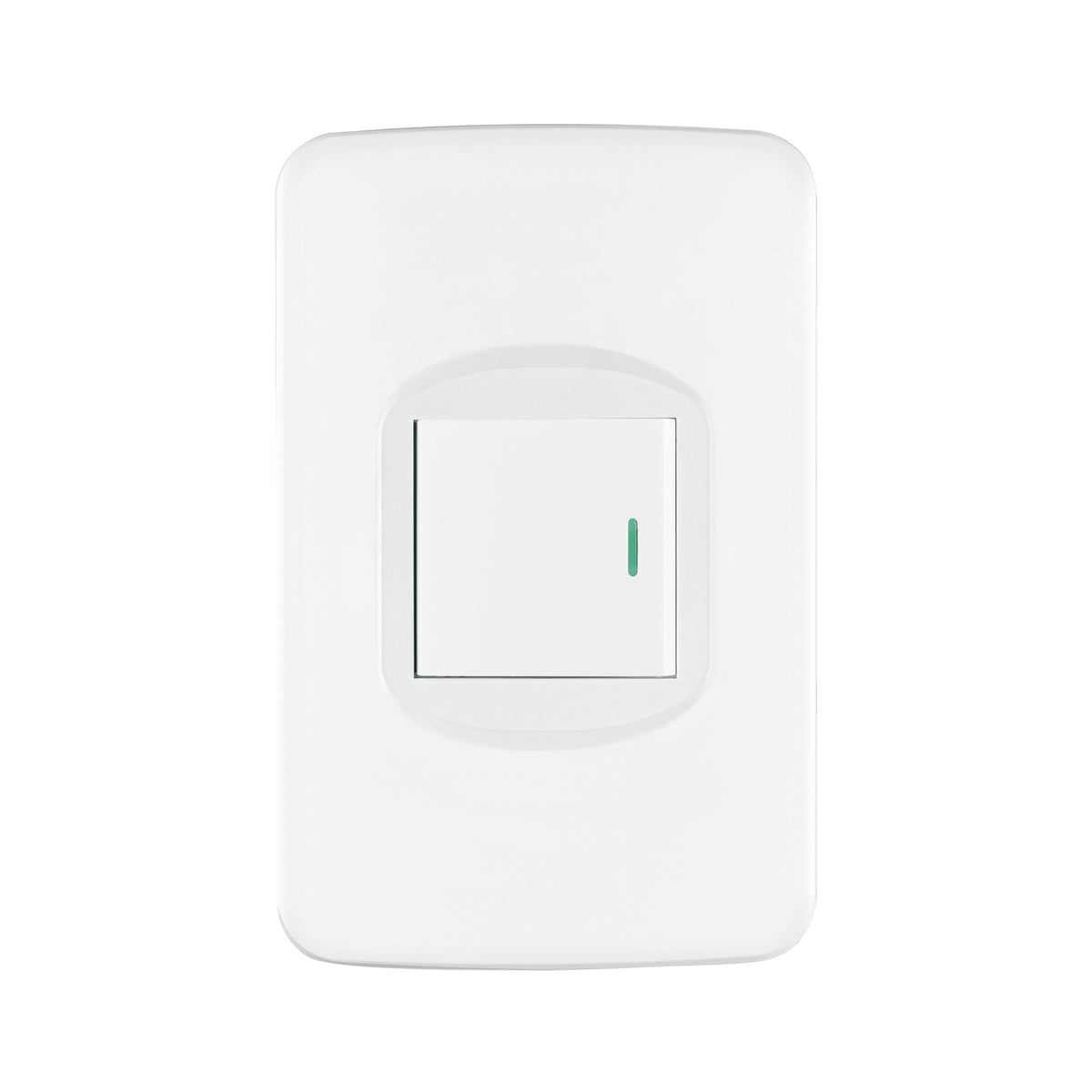 Placa armada 1 interruptor 1.5 módulos, Toledo, BASIC