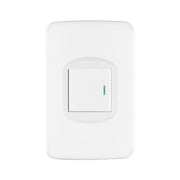 Placa armada 1 interruptor 1.5 módulos, Toledo, BASIC