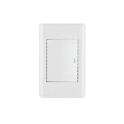Placa armada blanca 1 interruptor 3 módulos, Lisboa, VOLTECK