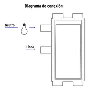 Placa armada con 3 interruptores sencillos, VOLTECK BASIC