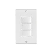 Placa armada con 3 interruptores sencillos, línea Classic