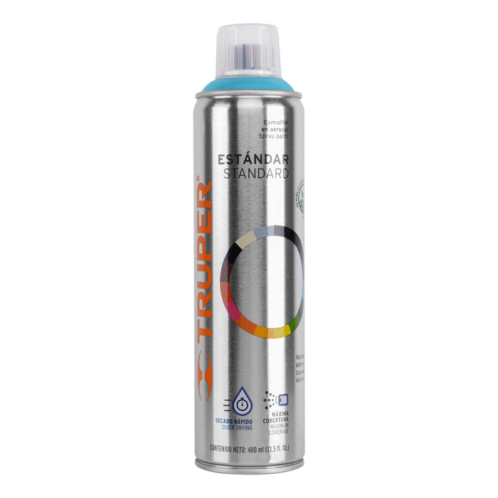 Pintura aerosol azul, bote esbelto 400 ml, TRUPER