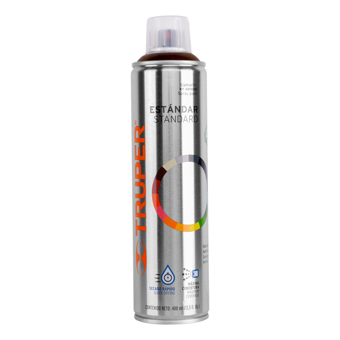Pintura aerosol tabaco, bote esbelto 400 ml, TRUPER