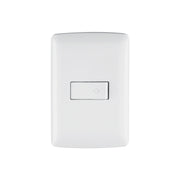Placa armada con timbre, blanco, línea Italiana., VOLTECK
