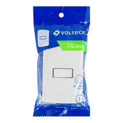 Placa armada con timbre, blanco, línea Italiana., VOLTECK