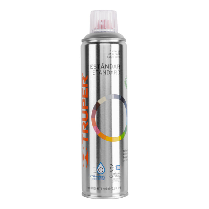 Pintura aerosol transparente brillante, bote esbelto 400 ml