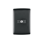 Placa armada con conexión para TV, negro, línea Italiana