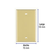 Placa ciega, de aluminio, línea Standard, VOLTECK