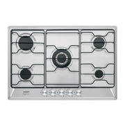 Parrilla gas empotrable 75 cm, 5 quemadores, esmalte, FOSET