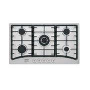Parrilla gas empotrable 90cm, 5 quem, acero inox, RIVIERA