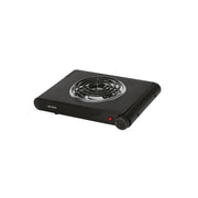 Parrilla eléctrica 1 quemador espiral, negra, VOLTECK