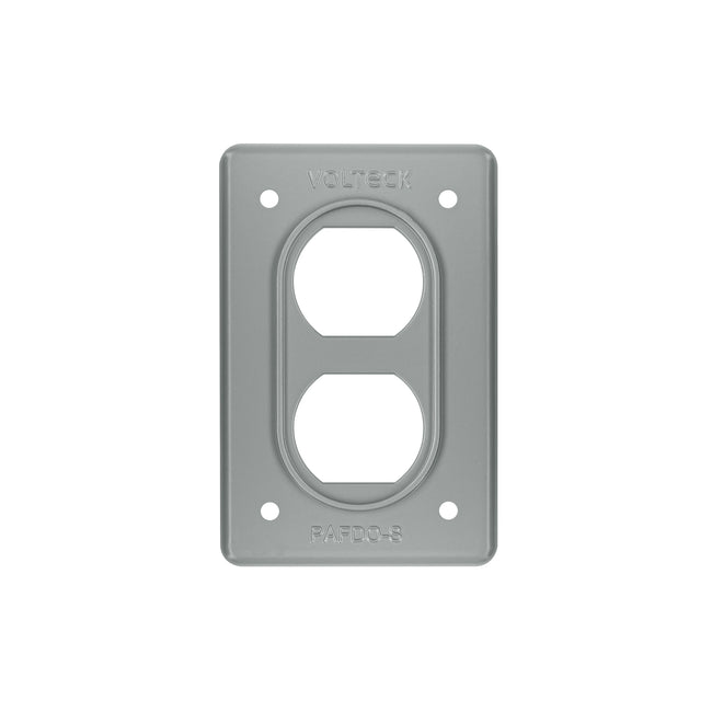 Placa tipo FS, doble, de sobreponer, VOLTECK