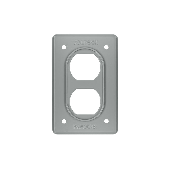 Placa tipo FS, doble, de sobreponer, VOLTECK
