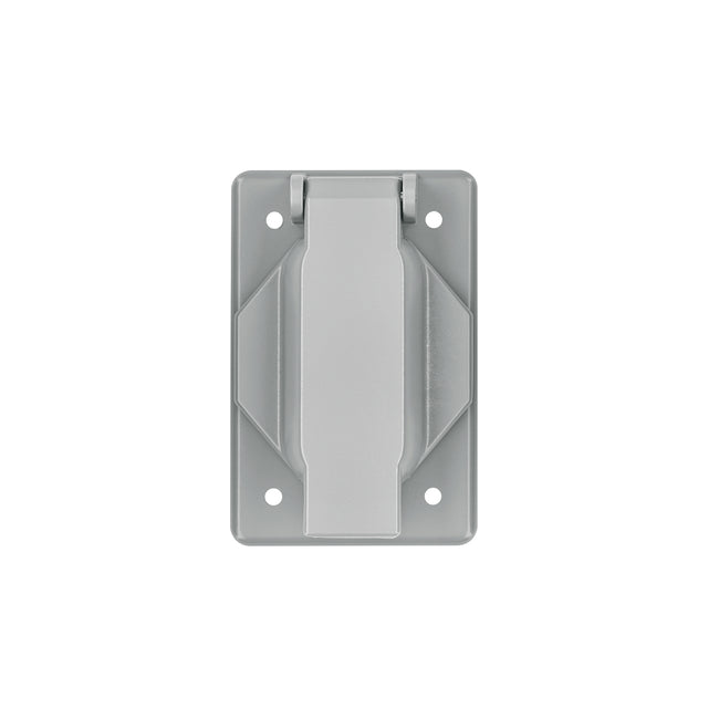 Placa tipo FS con cubierta, sencilla, sobreponer, VOLTECK