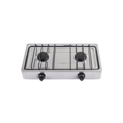 Parrilla de gas de sobreponer 2 quemadores, inox, FOSET