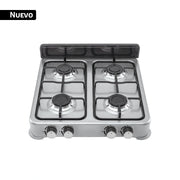 Parrilla de gas de sobreponer,4 quemadores, inox, FOSET AERO