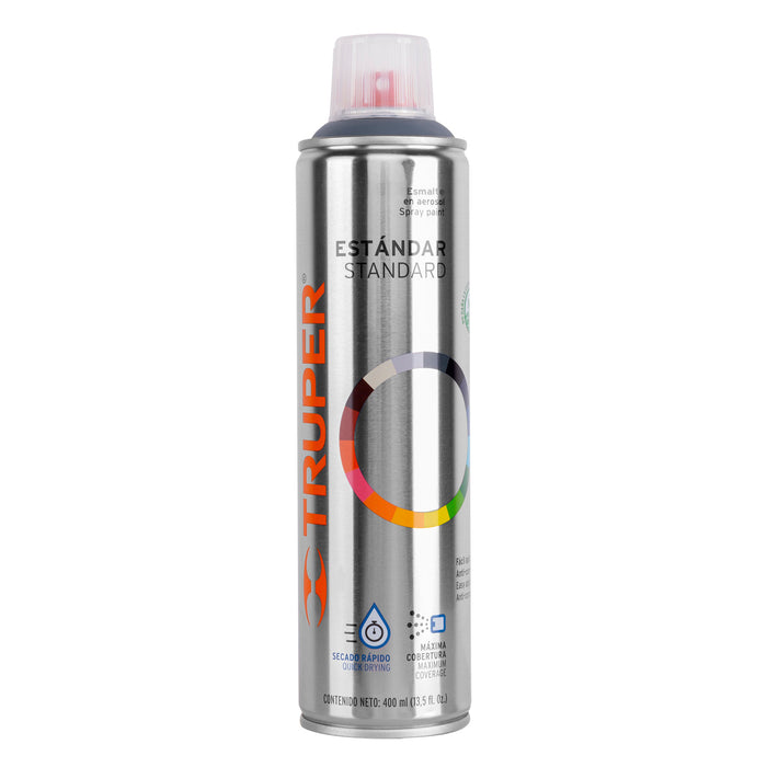 Pintura aerosol gris primario, bote esbelto 400 ml, TRUPER