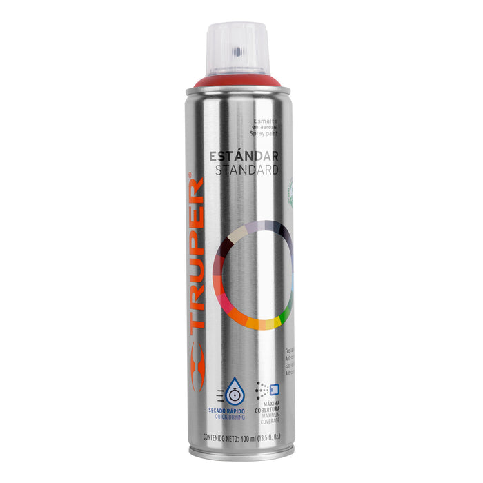 Pintura aerosol rojo primario, bote esbelto 400 ml, TRUPER