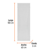 Panel perfocel 60 x 180 cm, TRUPER
