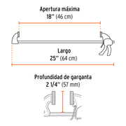 Prensa con ajuste rápido 18'