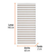 Panel ranurado 60 x 140 cm, TRUPER