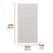 Panel ranurado 120 x 240 cm TRUPER