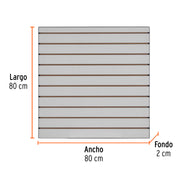 Panel ranurado 80 x 80 cm TRUPER