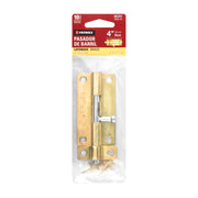 Pasador de barril de acero latón 4', HERMEX