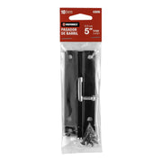 Pasador de barril 5' de acero acabado negro, HERMEX
