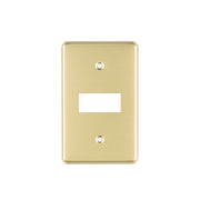 Placa 1 módulo, de aluminio, línea Económica, VOLTECK