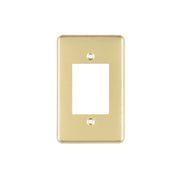 Placa 3 módulos, de aluminio, línea Económica, VOLTECK